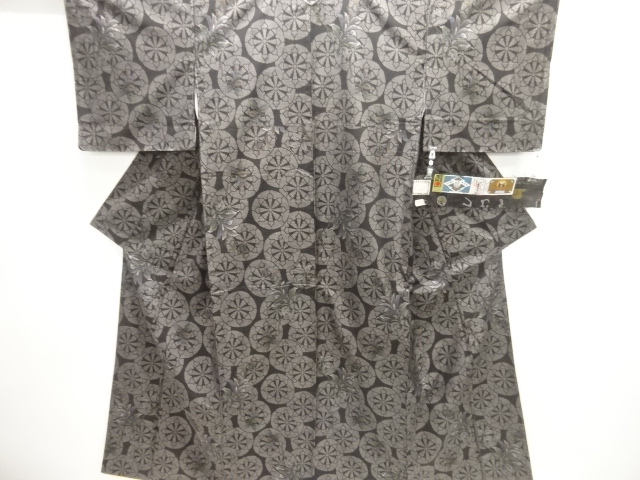 JAPANESE KIMONO / UNUSED DORO OSHIMA TUSMUGI (7 maruki)